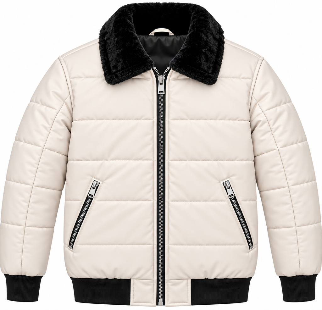 Fur Collar Quilted Puffer Jacket – 10/10 Sale